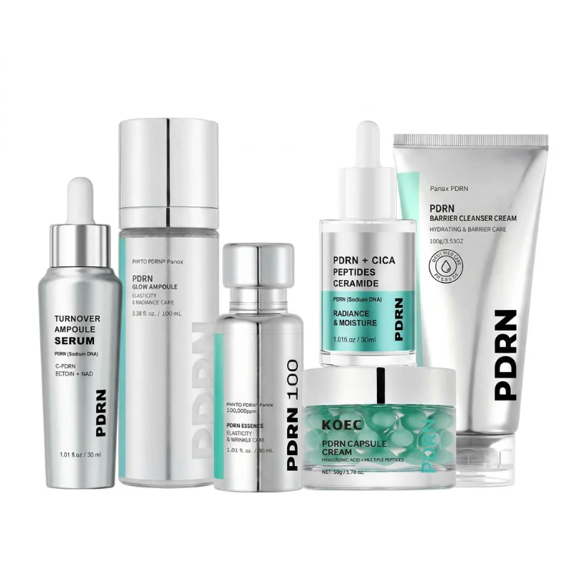 PDRN Centella Asiatica Essence Deep Moisturizing Hydrating Facial Serum Gentle Nourishing Cream Daily Skincare Set