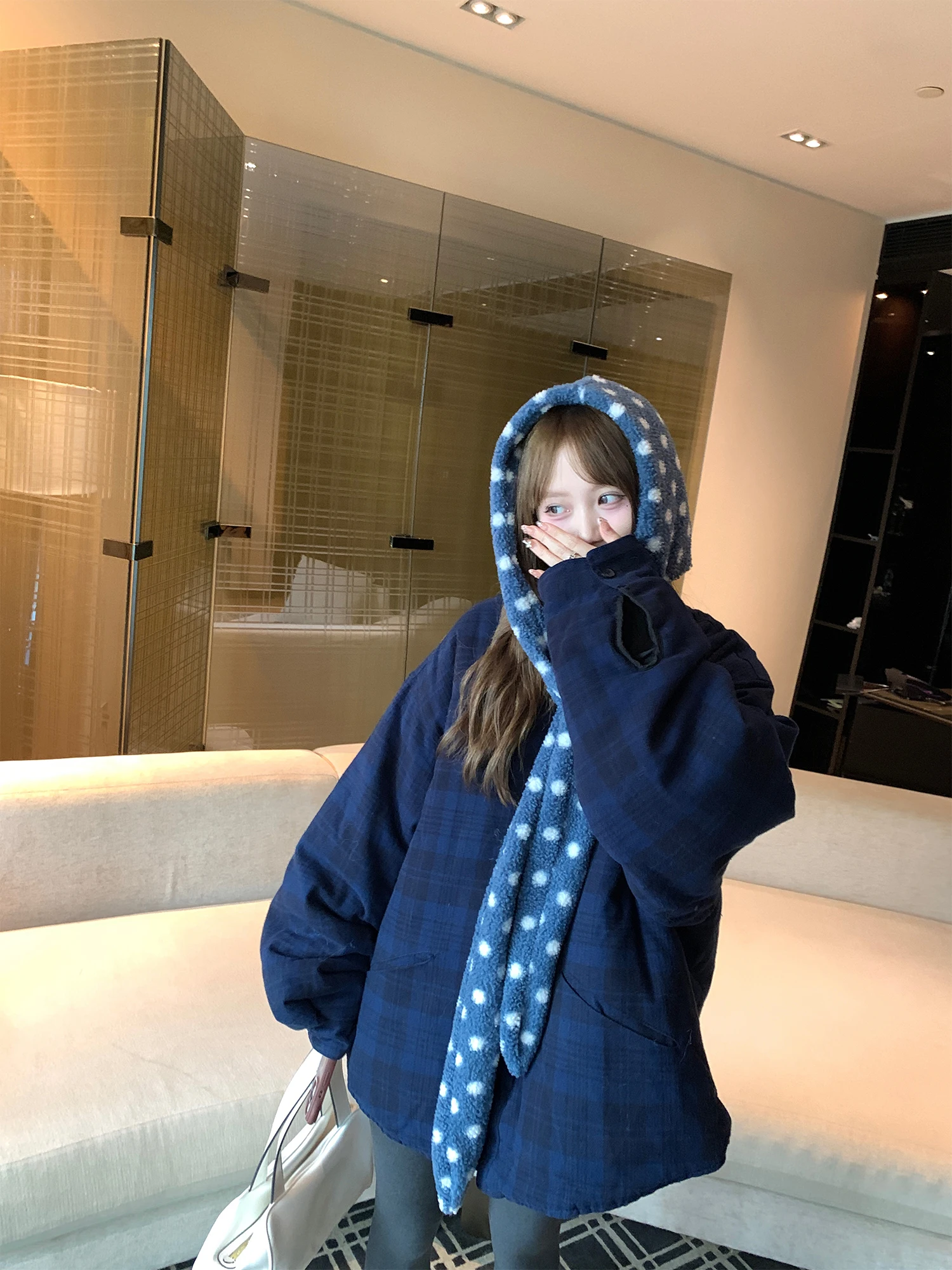 

Winter Thiened Cotton Jaet Women's Sle Korean Version Houston Street Hanxi System Fem Cotton Coat New Arrival 2026