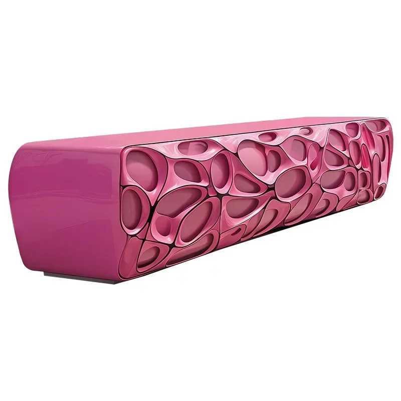 

Original Design Beautiful Pink Dream Art TV Cabinet Postmodern Aesthetic Furniture International Hall W2