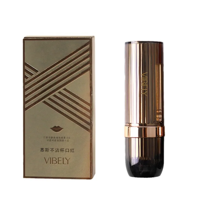6-Farben-Matt-Lippenstift, lichtecht, antihaftbeschichtet, langlebig, Samt-Finish, glatte, matte Lippenfarbe, wasserfest, wischfest, Make-up