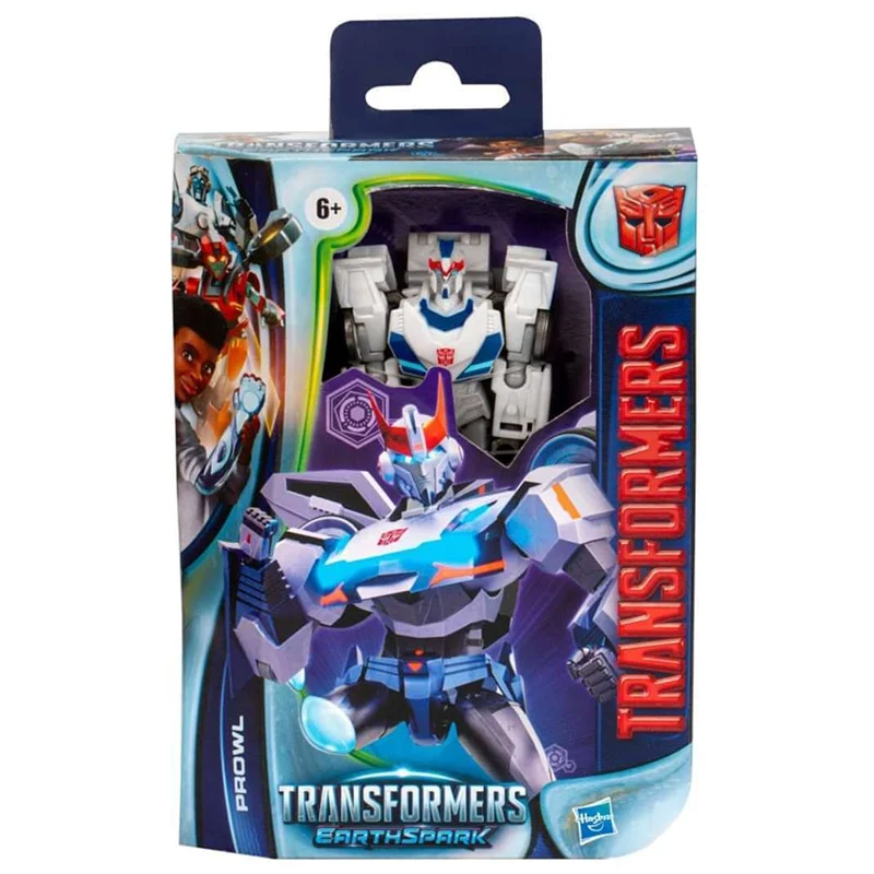 Hasbro Transformers Earth Spark Prowl 12Cm Deluxe Calss Anime Original Action Figure Model Kit Toy Birthday Gift Collection