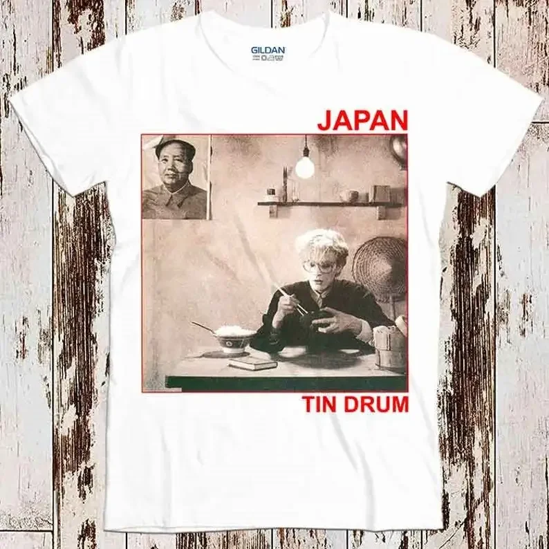 Japan Sylvian Tin Drum 80s Music Synth Best Seller T Shirt Music Retro Top Tee Gift Cool Unisex 8555