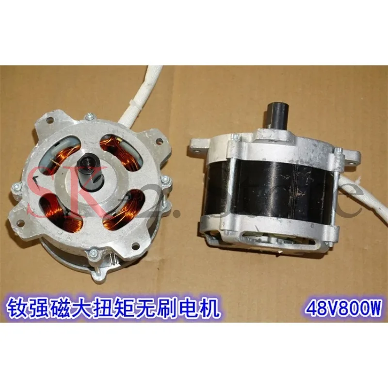 24V 36V 48V Neodymium Strong Magnetic High-power Brushless Motor 48V 800W High-torque Brushless Mechanical Power Motor