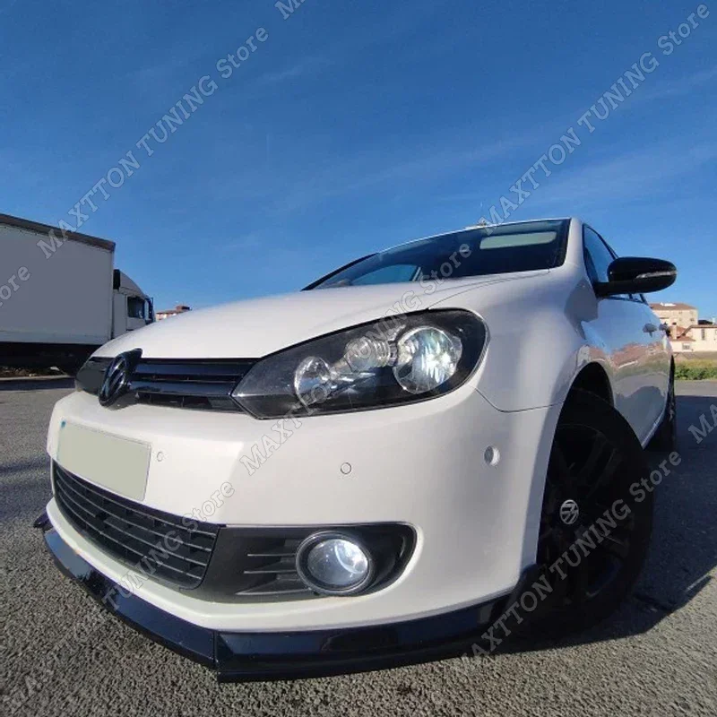 For VW Golf 6 MK6 TSI TDI MPI Standard Hatchback 2008-2013 Car Front Bumper Splitter Lip Diffuser Spoiler Car Accessories