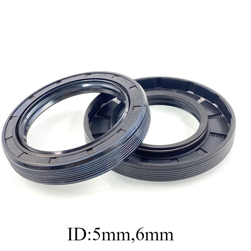 TC NBR Rubber Double Lip Oil Seal with Spring  5×13×5  5×14×5  5×15×4  5×15×5  5×15×6  5×16×6  5×16×7  5×19×5  5×19×7  5×22×7