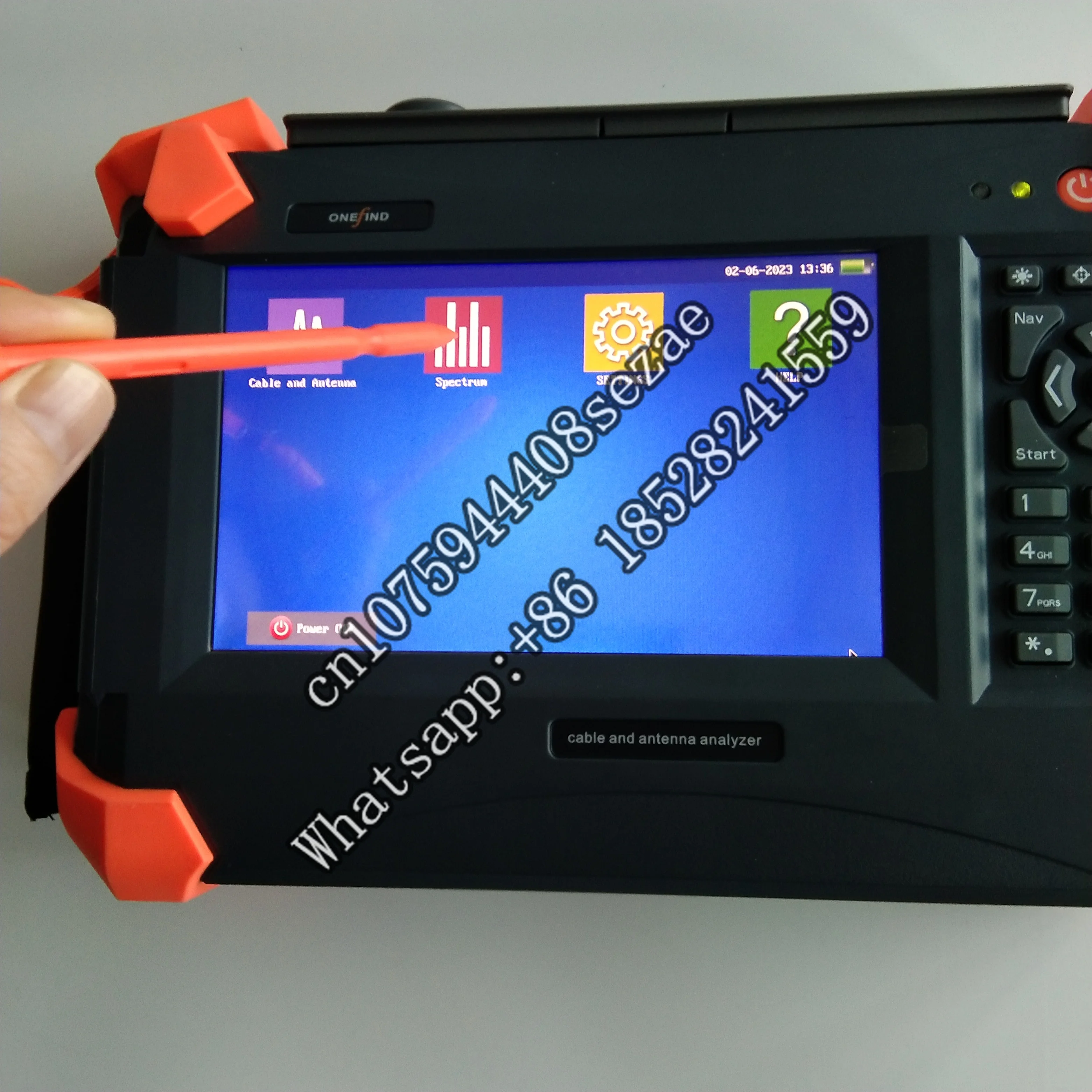 Site Master Handheld Cable and Antenna Analyzer WF-CAA-100 same to  Anristu   1MHz - 6GHz handheld spectrum