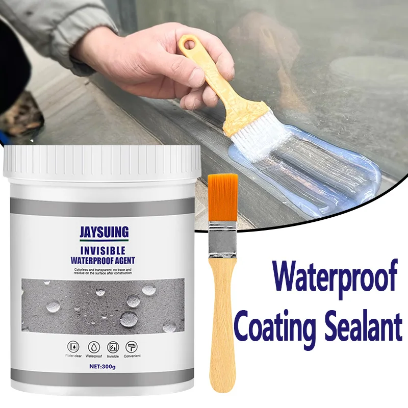 Waterproof Coating Sealant Strong Bonding Agent Transparent Invisible Paste Glue  Adhesive Repair Glue for Home Roof Bathroom