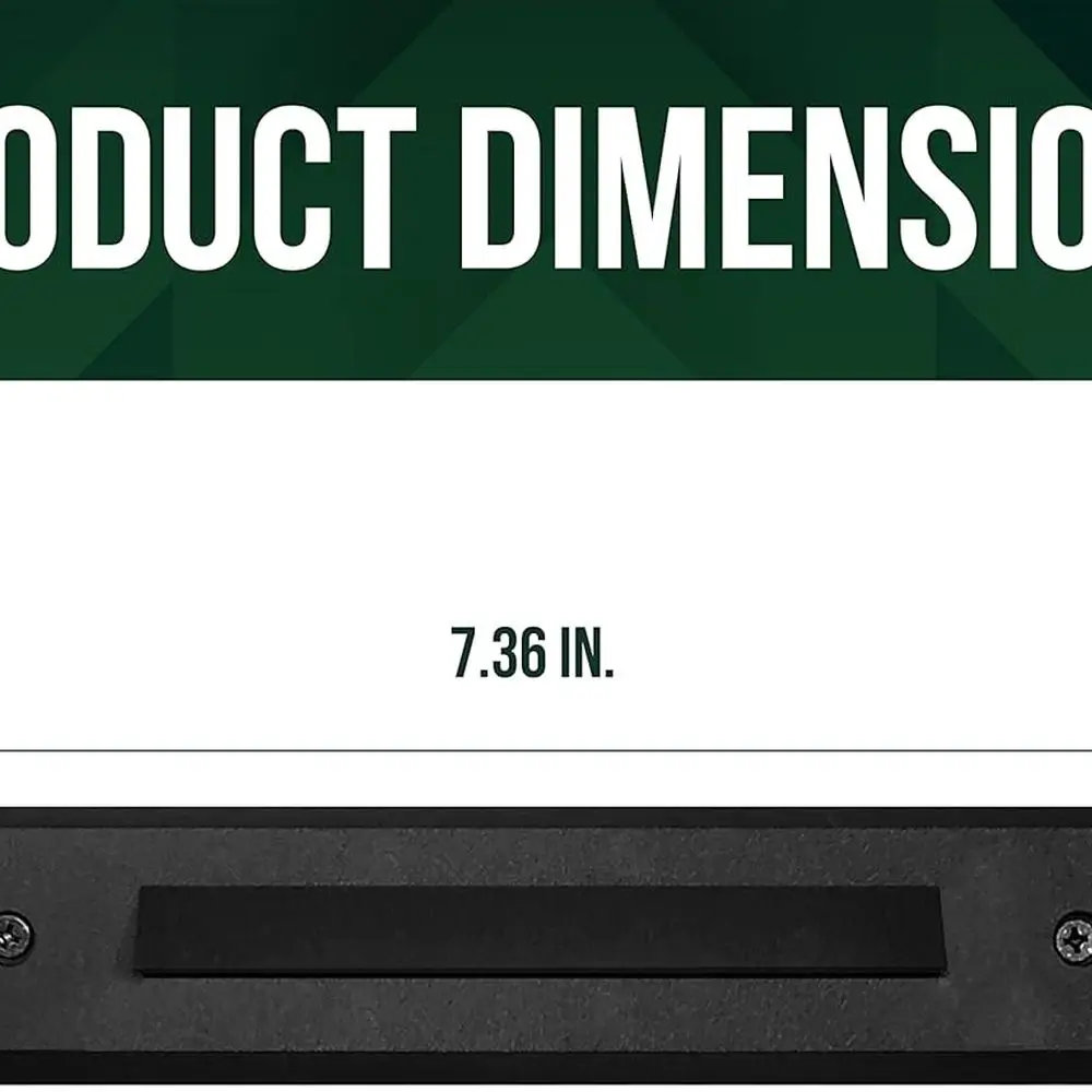12 عدد 9-15 فولت تيار متردد/تيار مستمر LED أضواء خطية، 2 واط خارجي مقاوم للماء وأضواء الناهض، غلاف ألومنيوم أسود #3
