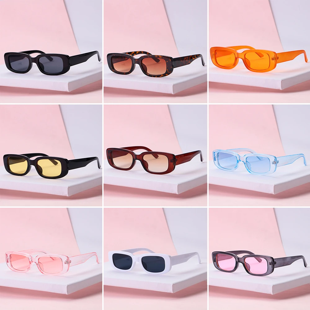 Fashion UV 400 Protection Square Frame Eyeglasses Eyewear Women Sunglasses Sun Glasses