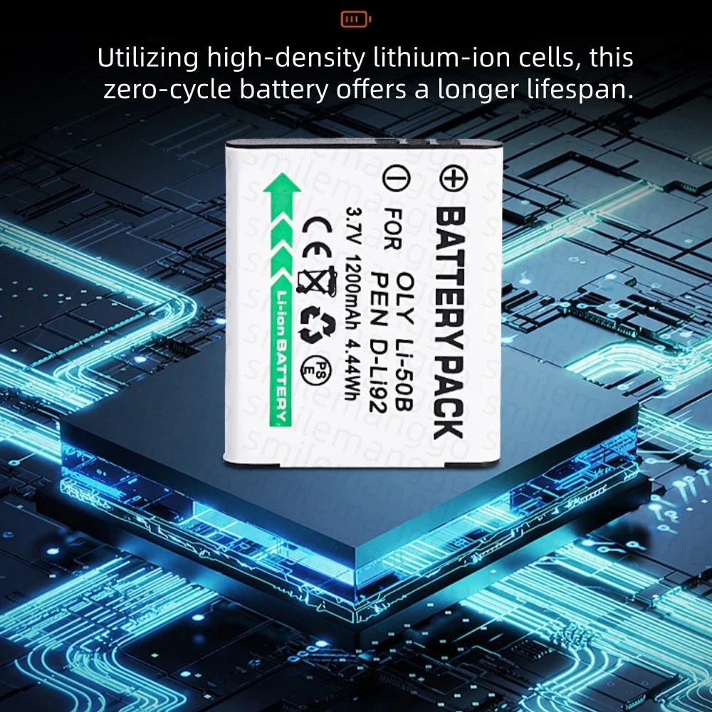 1-10PCS LI-50B Camera Battery 3.6V 680mAh Rechargeable Suitable for Olympus Phase Battery CNP-150 D-LI92 DB-100 SZ20 U6010