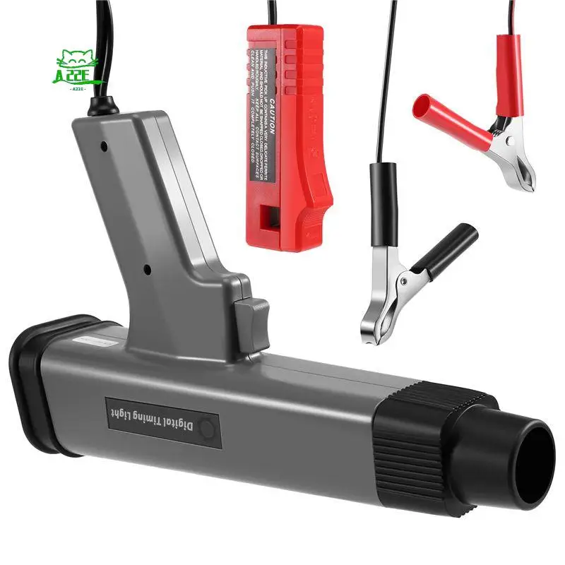 A22E-12V Car Digital Engine Timing Light With LED Display Ignition Timing Strobe Light Inductive Timing Lamp
