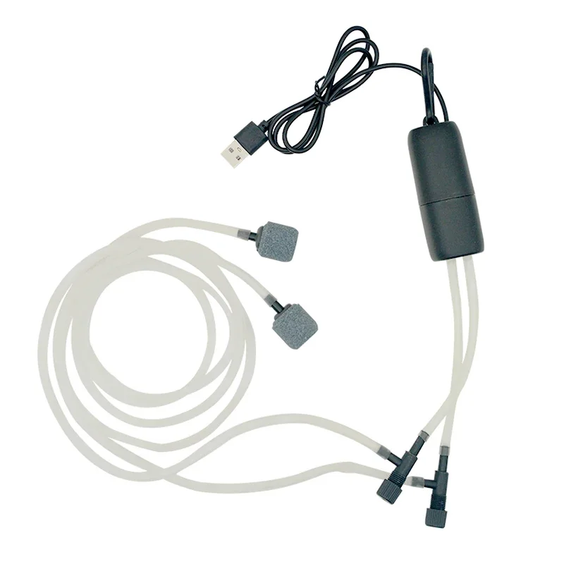 الأكسجين الصامت مضخة الأكسجين الصغيرة المحمولة USB صغير شحن خزان الأسماك مضخة الأكسجين الأسماك الزراعة حوض السمك الإمدادات