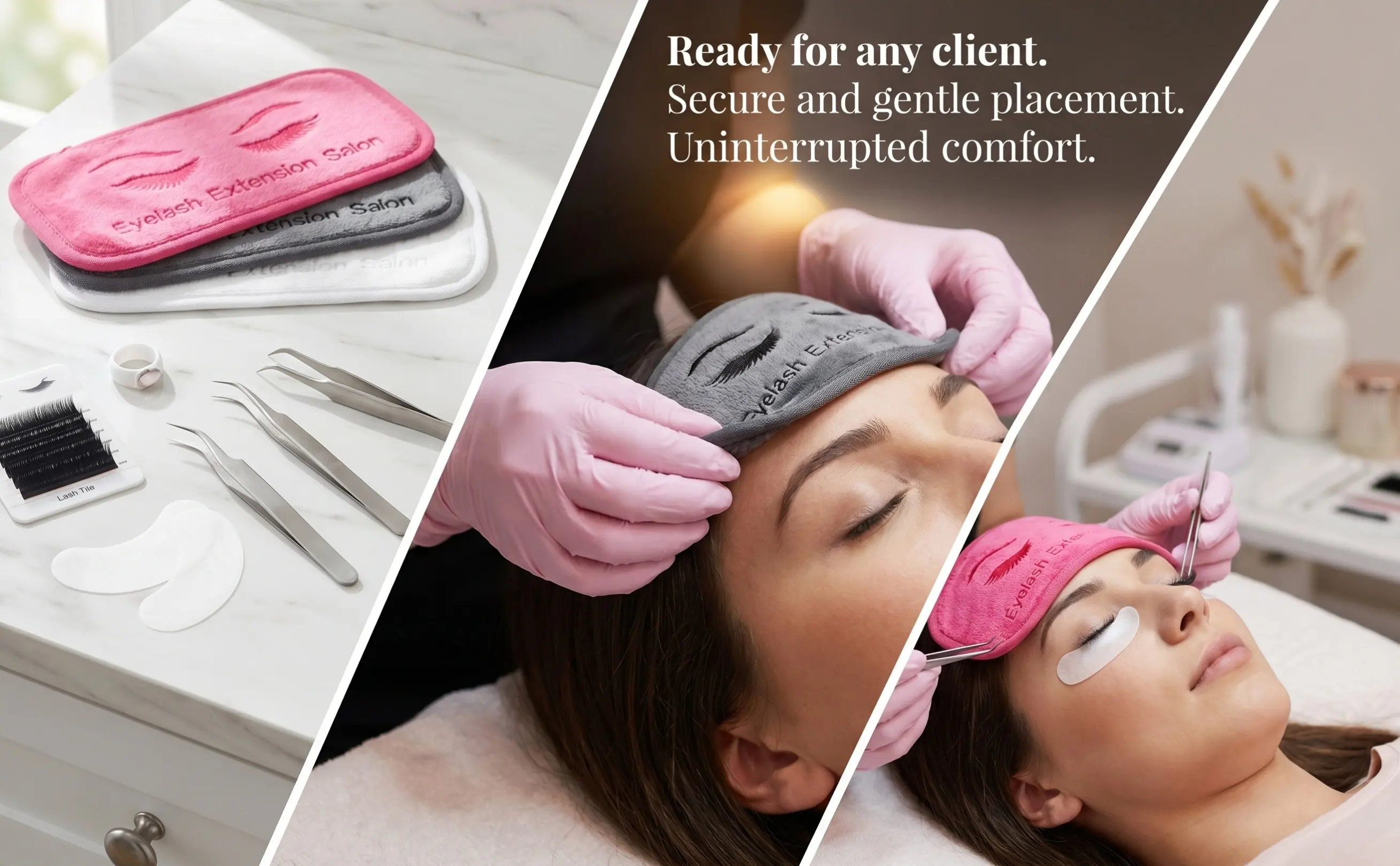 3Pcs Rectangle Eyelash Extension Forehead Pad Ergonomic Design for Stable Head Positioning Lash Extension Tools Lash Lifting