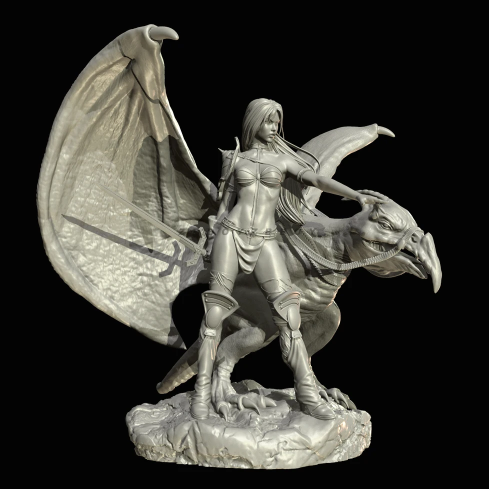 The height of man 38mm 50mm 75mm The resin model kit is colorless and self-colored for assembly 3D Printing TD-7110/3D view 2