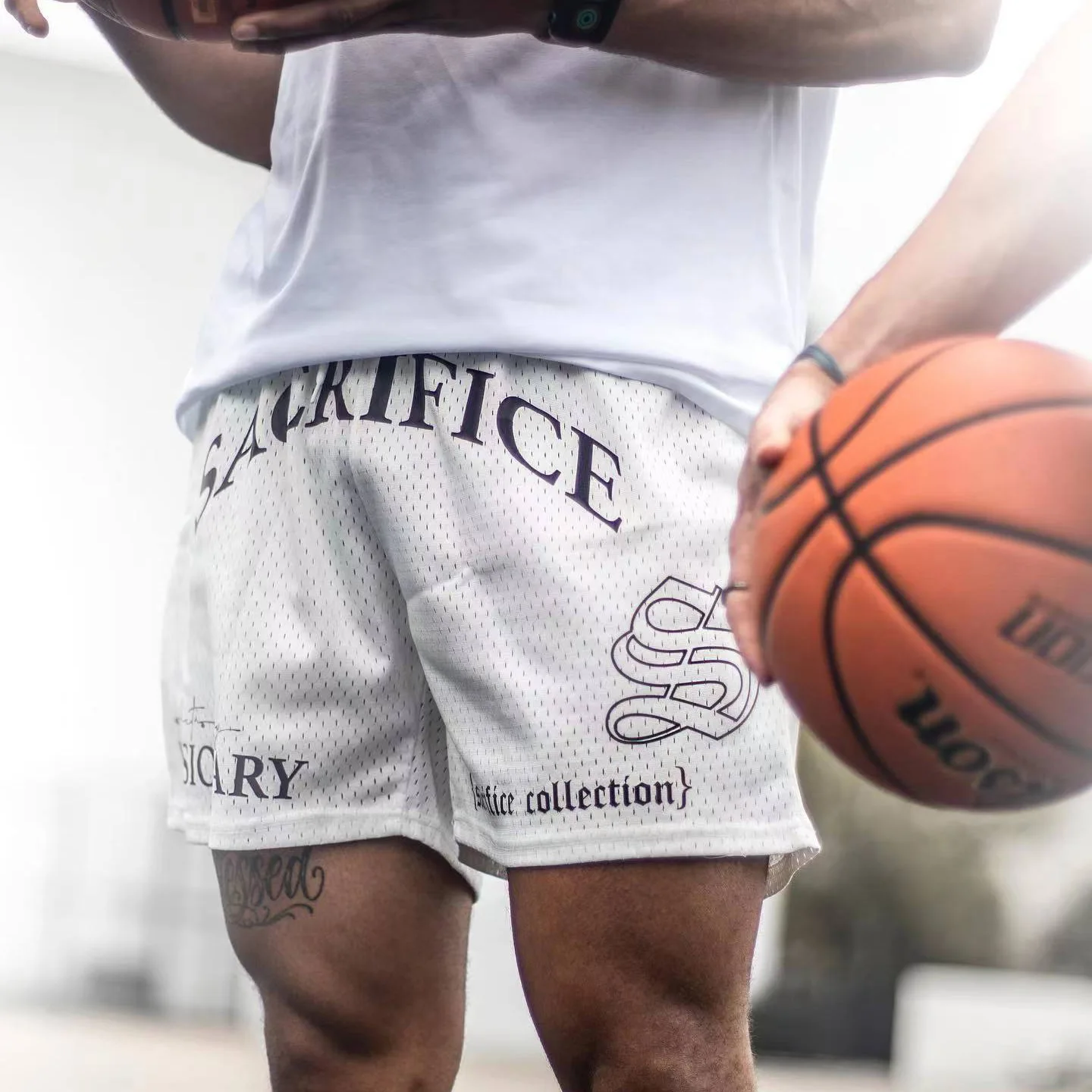 Pantalones cortos deportivos para hombre, Shorts de entrenamiento de baloncesto, malla transpirable, secado rápido, tendencia de moda, estilo