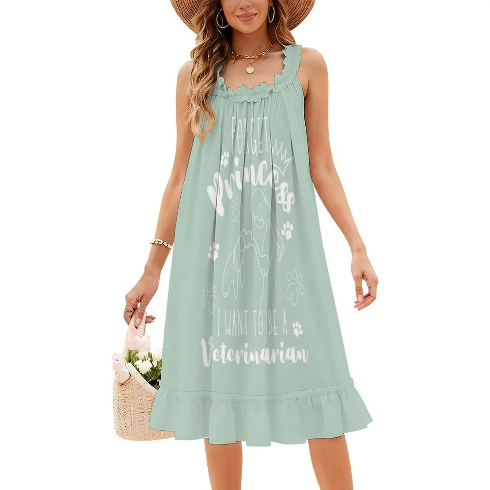 ننسى الأميرة أريد أن أكون طبيبًا بيطريًا، فستان مثير للإجازات للنساء، فستان قصير لحفلات الشاطئ وأعياد الميلاد #4