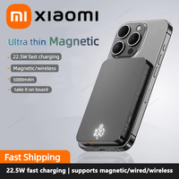 Xiaomi Ultra Slim 10000mAh Wireless Power Bank For Magsafe Fast Charge High Capacity Battery LED Display For iPhone Samsung