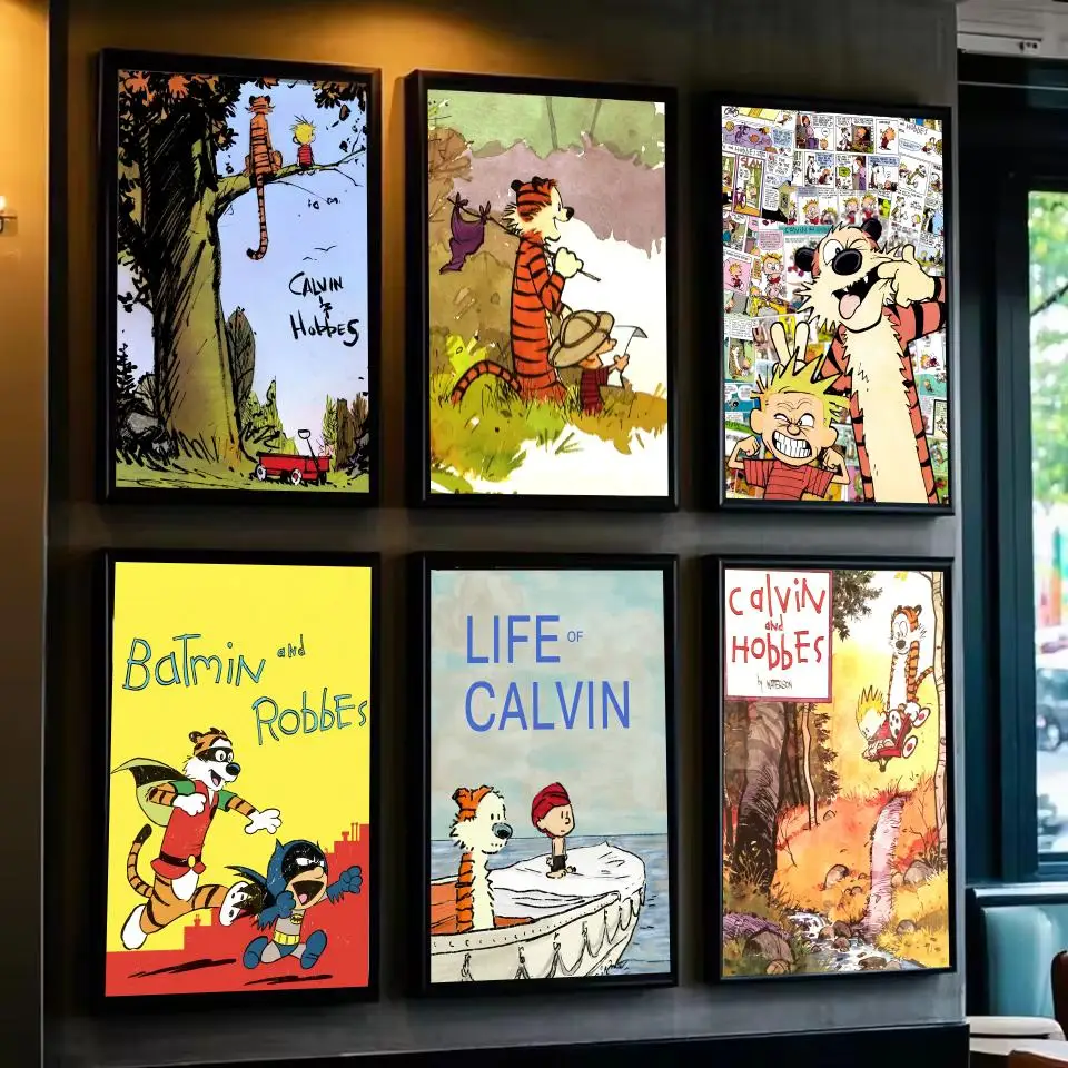 

Fantasy Anime C-Calvin And HobbesS Poster For Living Room,bedroom,bar Wall Art Prints Paper Sticker Decoration Gifts