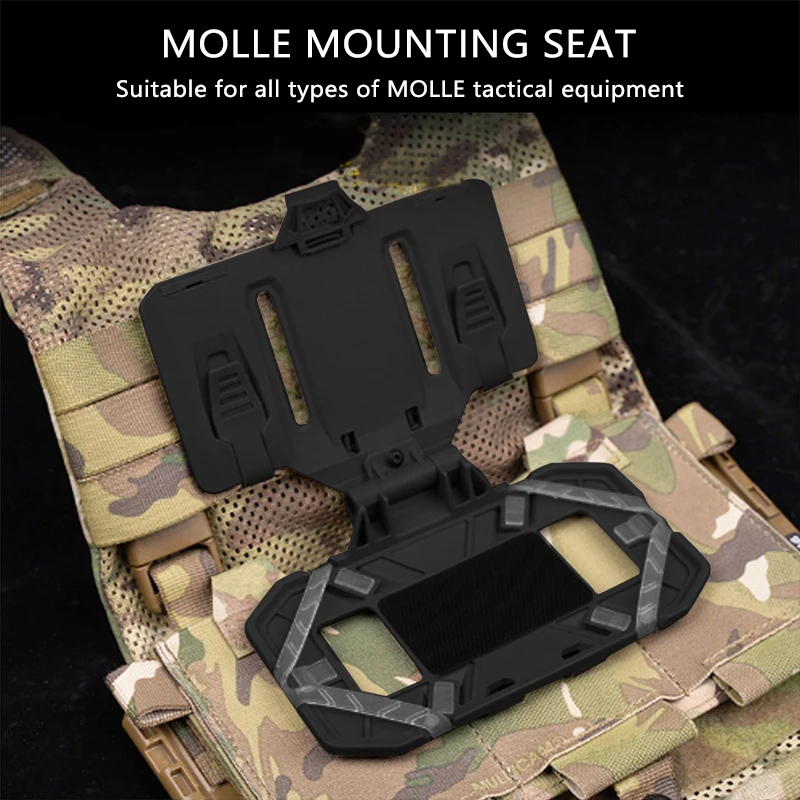 Multi-function mounted Tactical vest chest mounted universal chest mobile phone board carrier folding navigation board holder