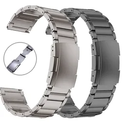 22mm Luxury Titanium Strap For Huawei Watch4/4Pro GT2/3Pro 46mm Band For Samsung Watch 46mm 3 45mm Bracelet For Amazfit GTR 47mm