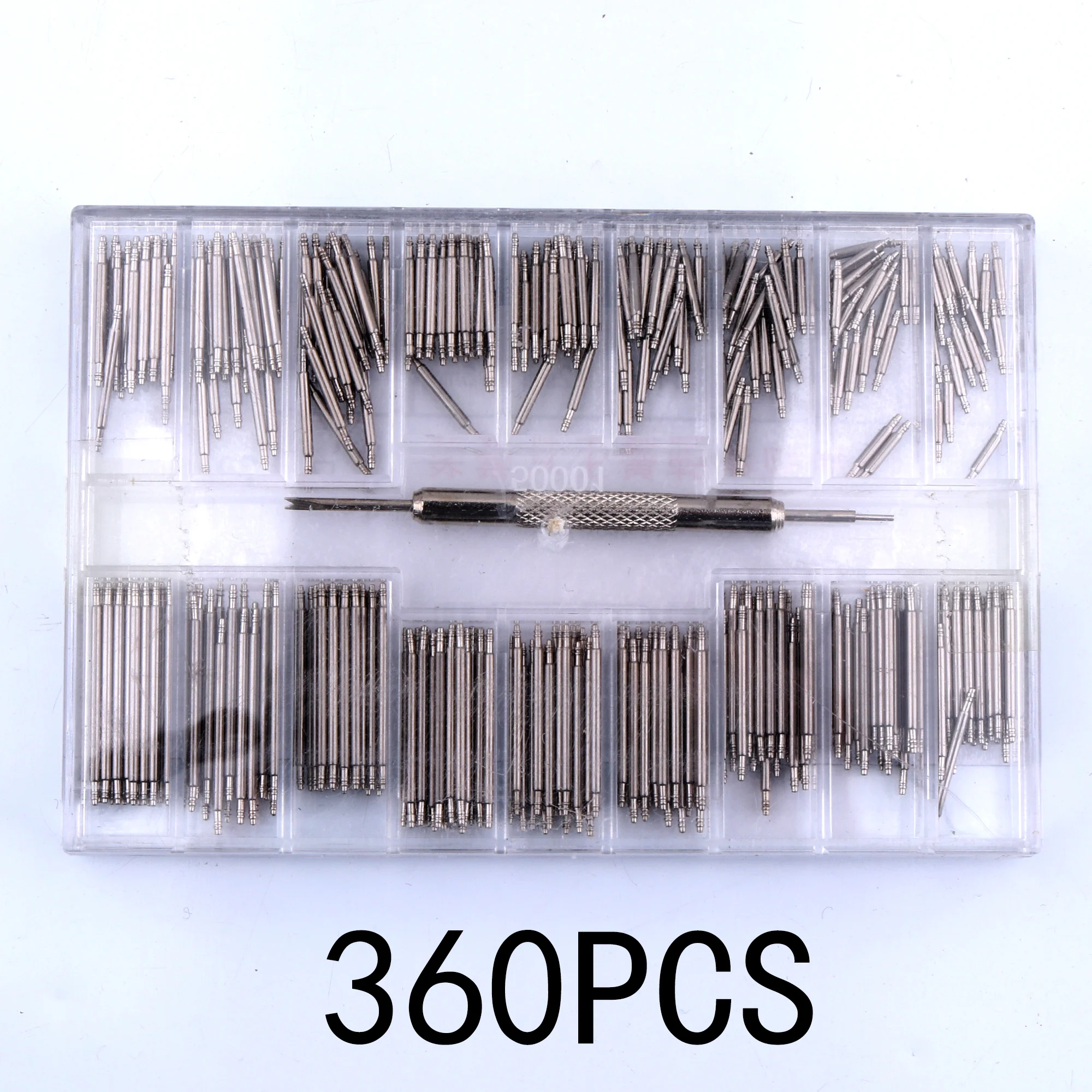 360pcs/Set Watch Accessories Watchband Stainless Steel Metal Spring Bars 8mm - 25mm Strap Belt Repair  watch spring bar tool