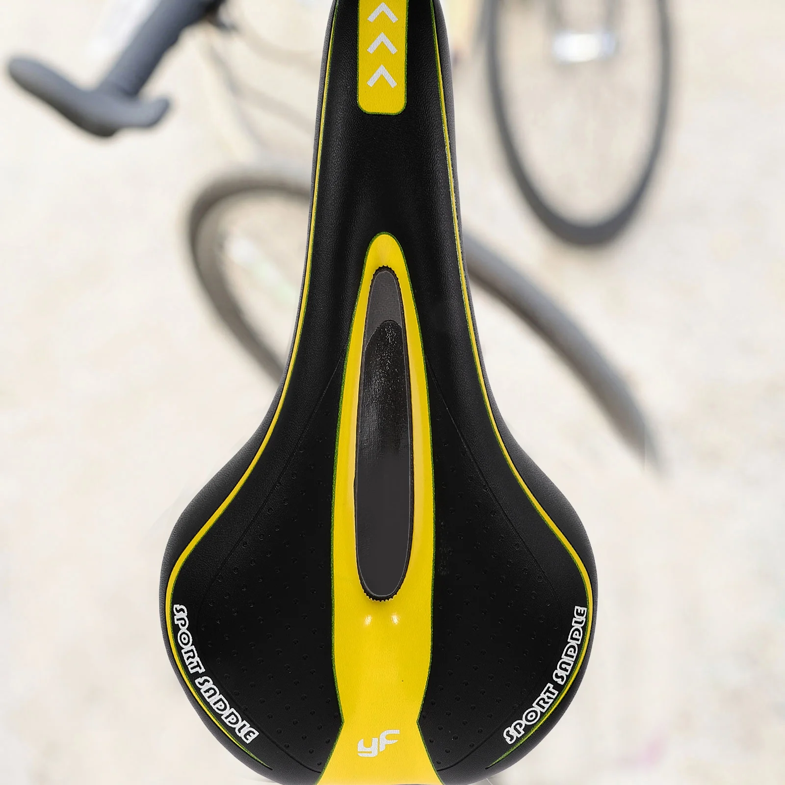 

Mountain Bike Saddle Seat Cycling Yellow Saddles Bicycle Cushion Breathable Fitness Lightweight Comfortable Long Time Riding