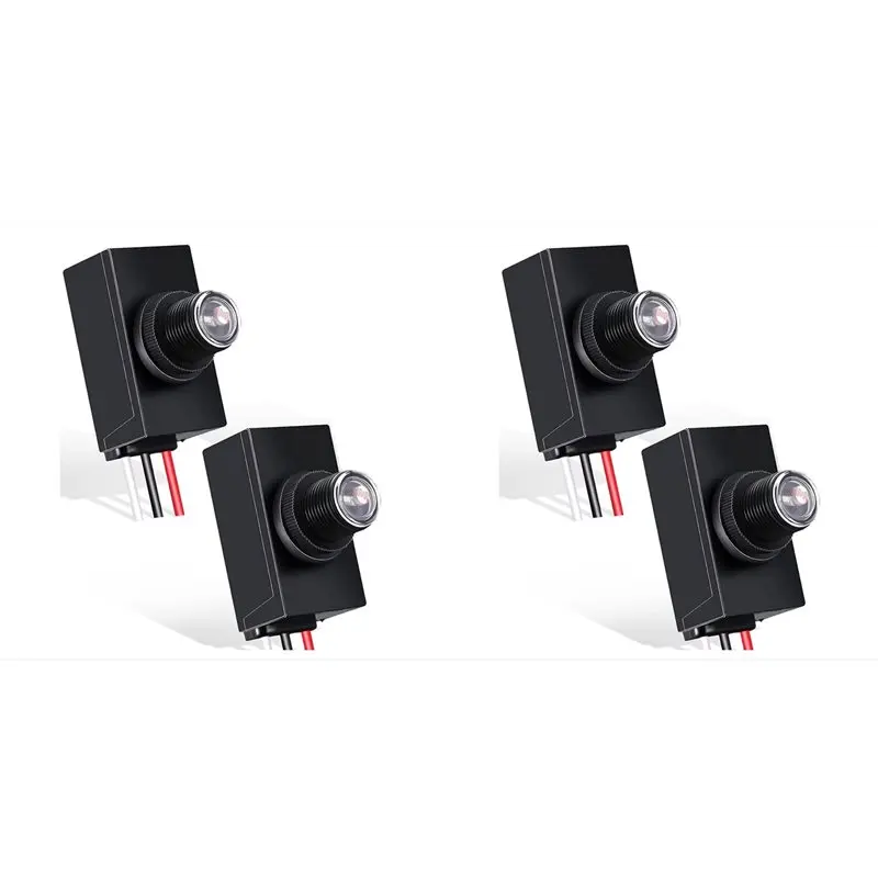 

A25I-4 Pieces Dusk To Dawn Sensor For Outdoor Lighting 120-277V Photoelectric Switch Photocell Light Sensor