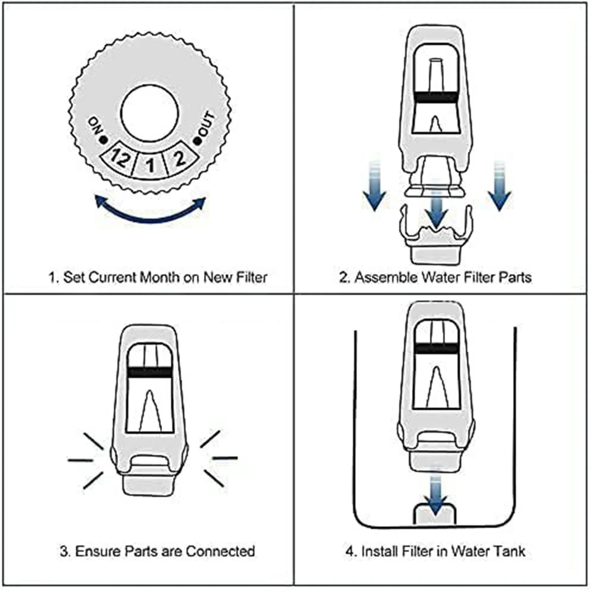 

AT53 Сменный фильтр для воды для сенсорной эспрессо-машины BES880 BES878 Oracle Touch BES990 BES980