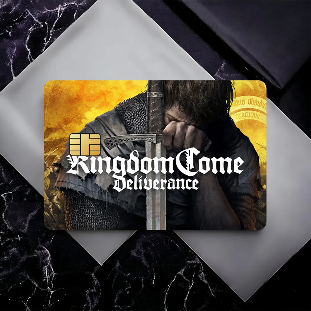 Deliverance II 2 لعبة فيلم غطاء الجلد ملصقات بطاقة الائتمان K-Kingdom Come 4 قطعة الخصم الجبهة الديكور البنك حافلة تمرير مقاوم للماء