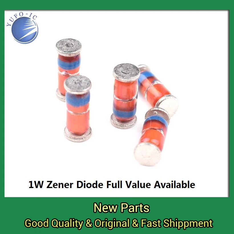 50PCS ZM4744A/15V ZM4745A/16V ZM4746A/18V ZM4747A/20V ZM4748A/22V ZM4749A/24V ZM4750A/27V ZM4751A/30V 1W Zener Diode ZM4743A/13V