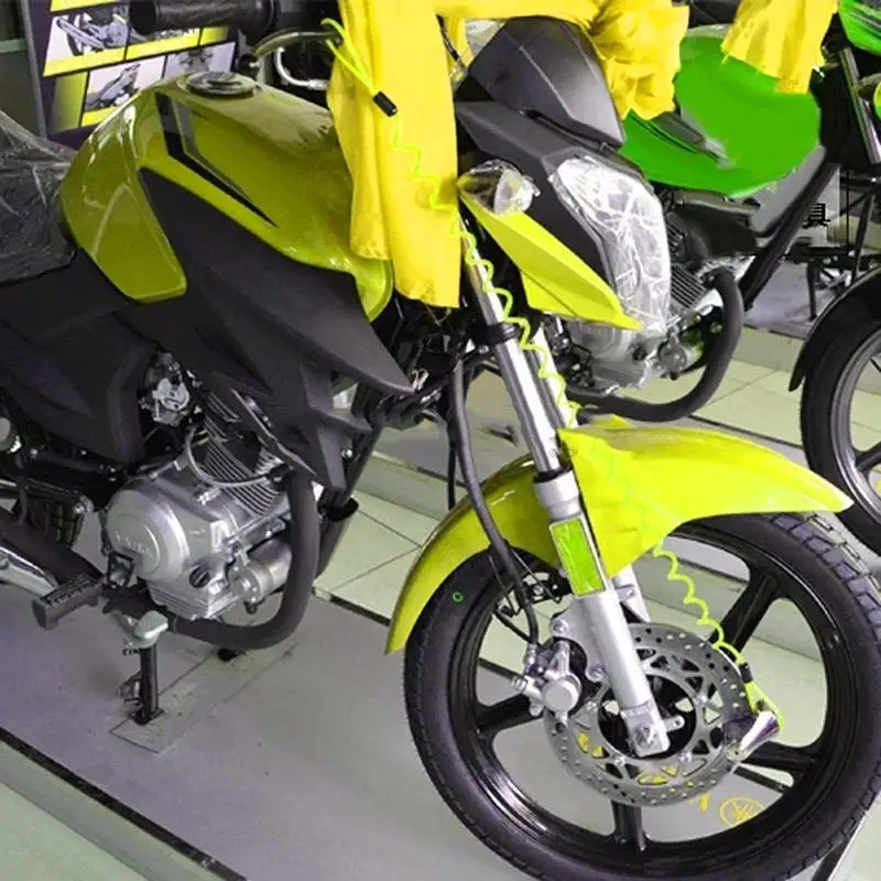 Allarme Blocco disco Sicurezza Anti ladro Moto Ruota moto Freno a disco Blocco allarme Borsa e cavo a molla promemoria