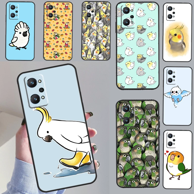 parrot bird For OPPO Realme C55 C35 C33 C31 C30 C25 C21Y C11 GT Neo 5 3T 2T Realme 10 9 11 Pro Plus Case