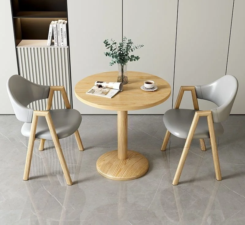 

For Home Furniture Hotel Villa Custom Design Small Size Living Room *Modern Luxury Wood Adjustable Dining Table Chair Set