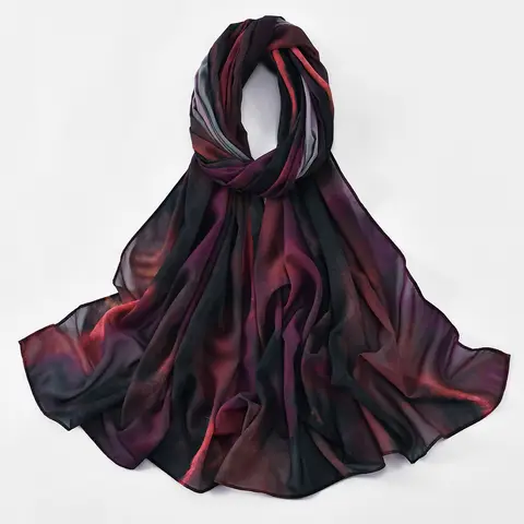 12 best sales मुद्रित शिफॉन हिजाब - №9