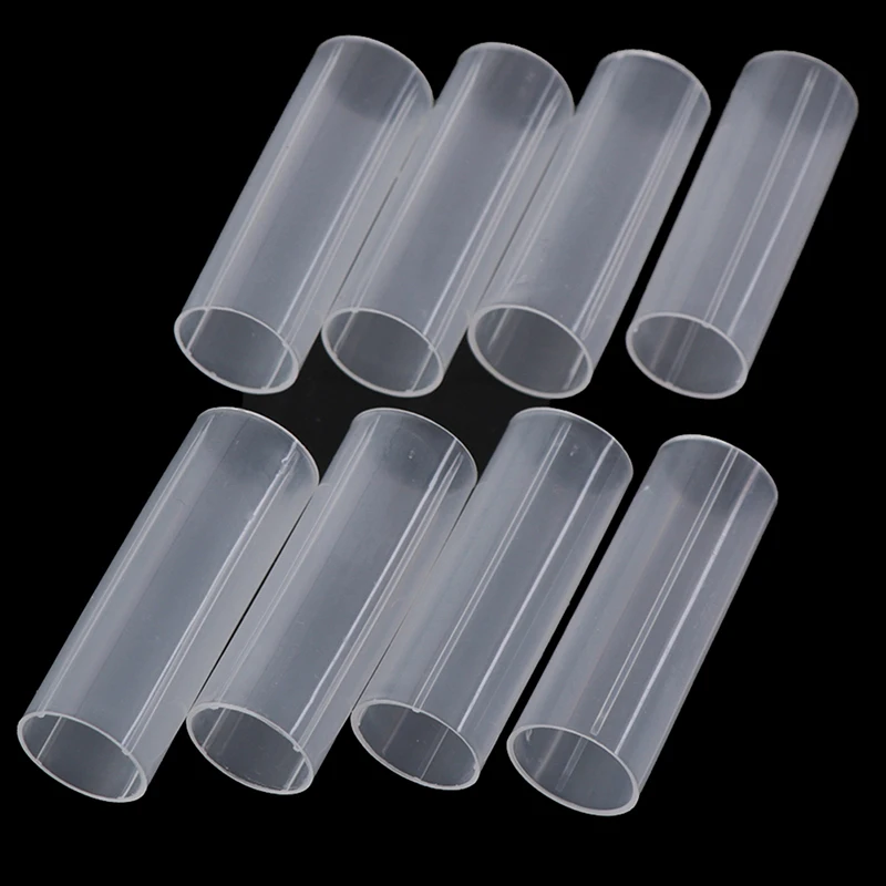 8Pcs 6cm plastic 18650 battery holder tube for flashlight torch lamp light