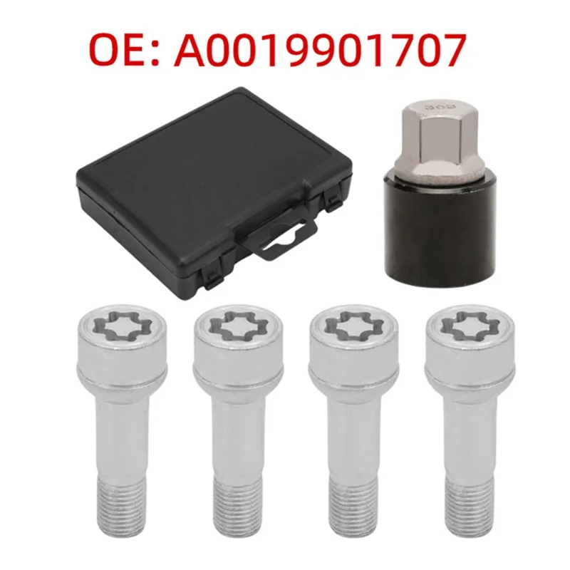 

Anti-Theft Screw Lock Nut Kit A0019901707 For Mercedes Benz ML GL GLK Wheel Security Device