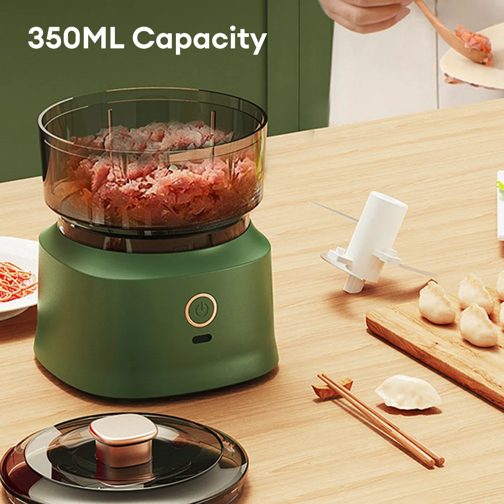 Mini Electric Garlic Press Wireless Garlic Chopper USB Charging Meat Grinder Vegetable Fruit Onion Food Shredder Kitchen Tool