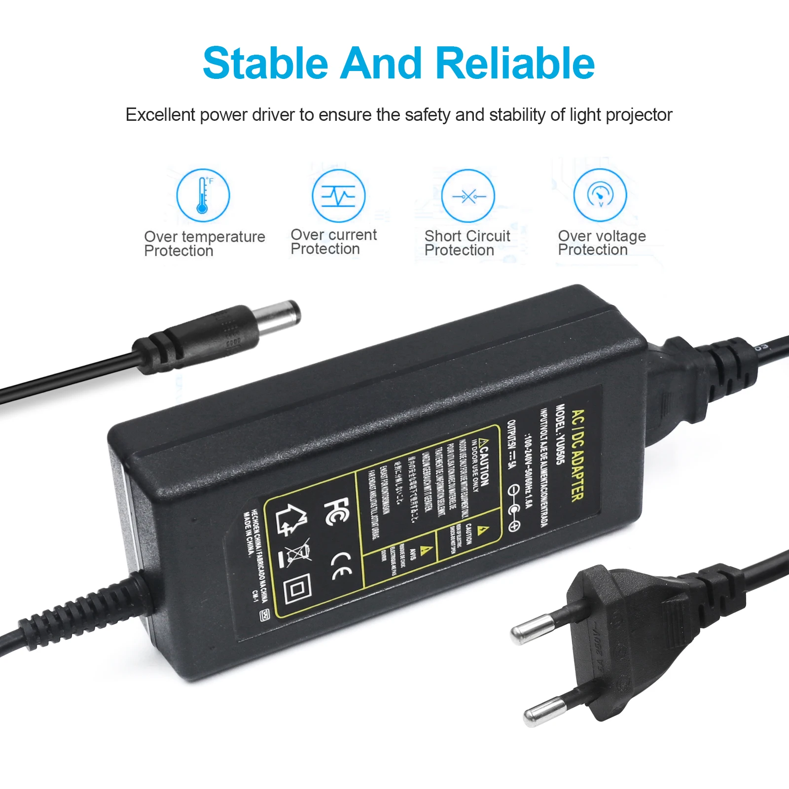 DC 5V 12V 24V Switching Power Supply Adapter 1A 2A 3A 5A 6A 8A 10A Source AC 100V-240V To 5V 12V 24V Lighting Transformer