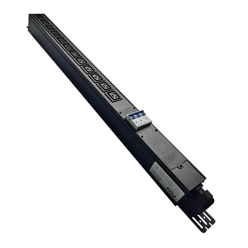 

Three-phase 380V 63A 47KW 12-bit IEC-C19 High Power Rack Type Aluminum Alloy PDU Socket with air Switch