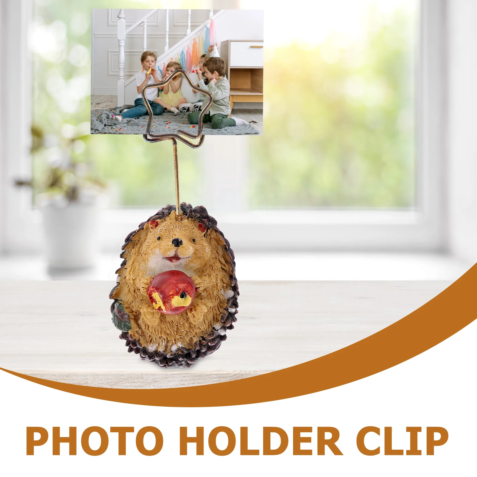 Little Hedgehog Notizhalter, Tischkartenhalter, Memo-Clip, The Animal Photo Number Business Display
