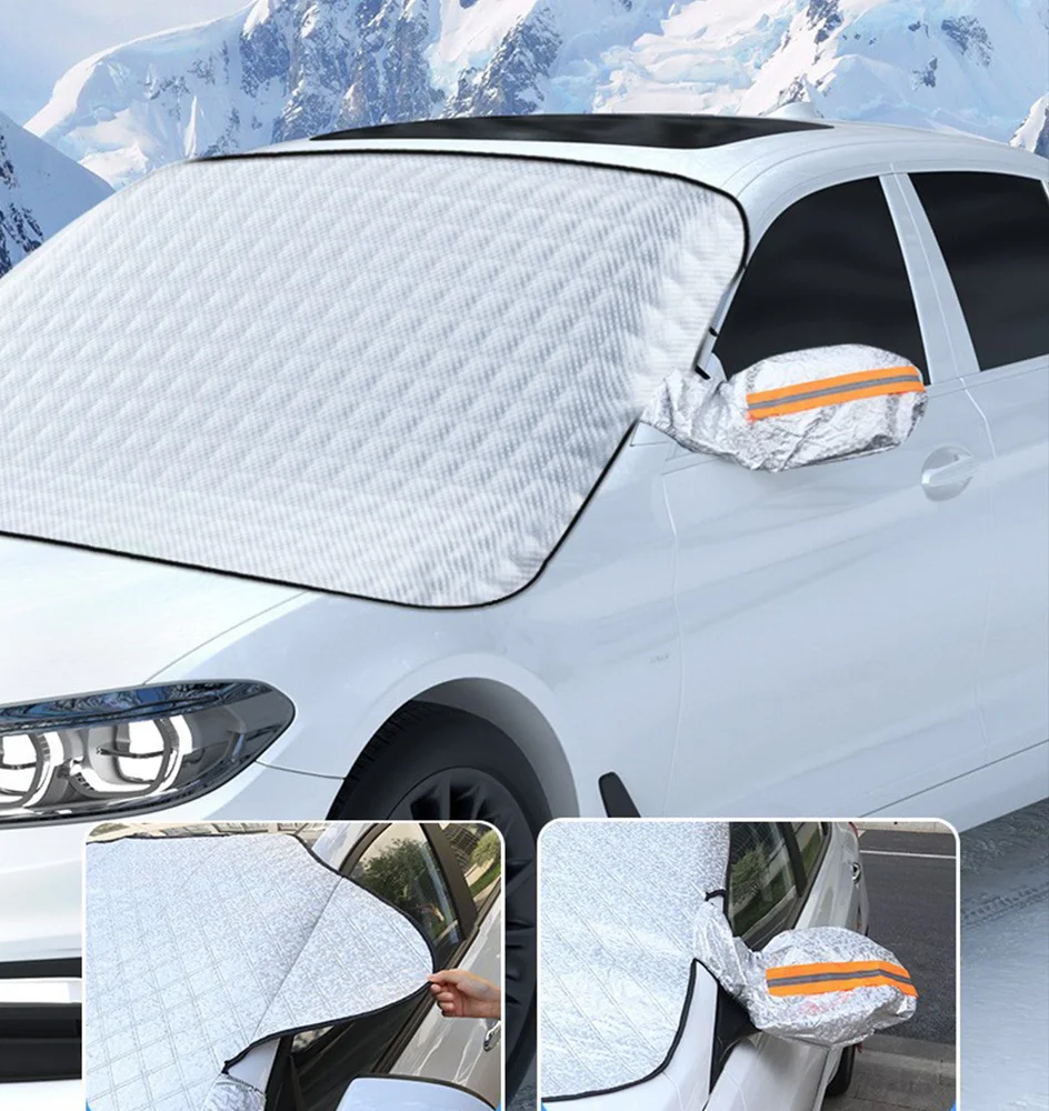 Windshield Cove Winter Car Shield Shade Windshield Anti-frost Antifreeze Sunshade Cover Sun Shade Protector Exterior Accessories