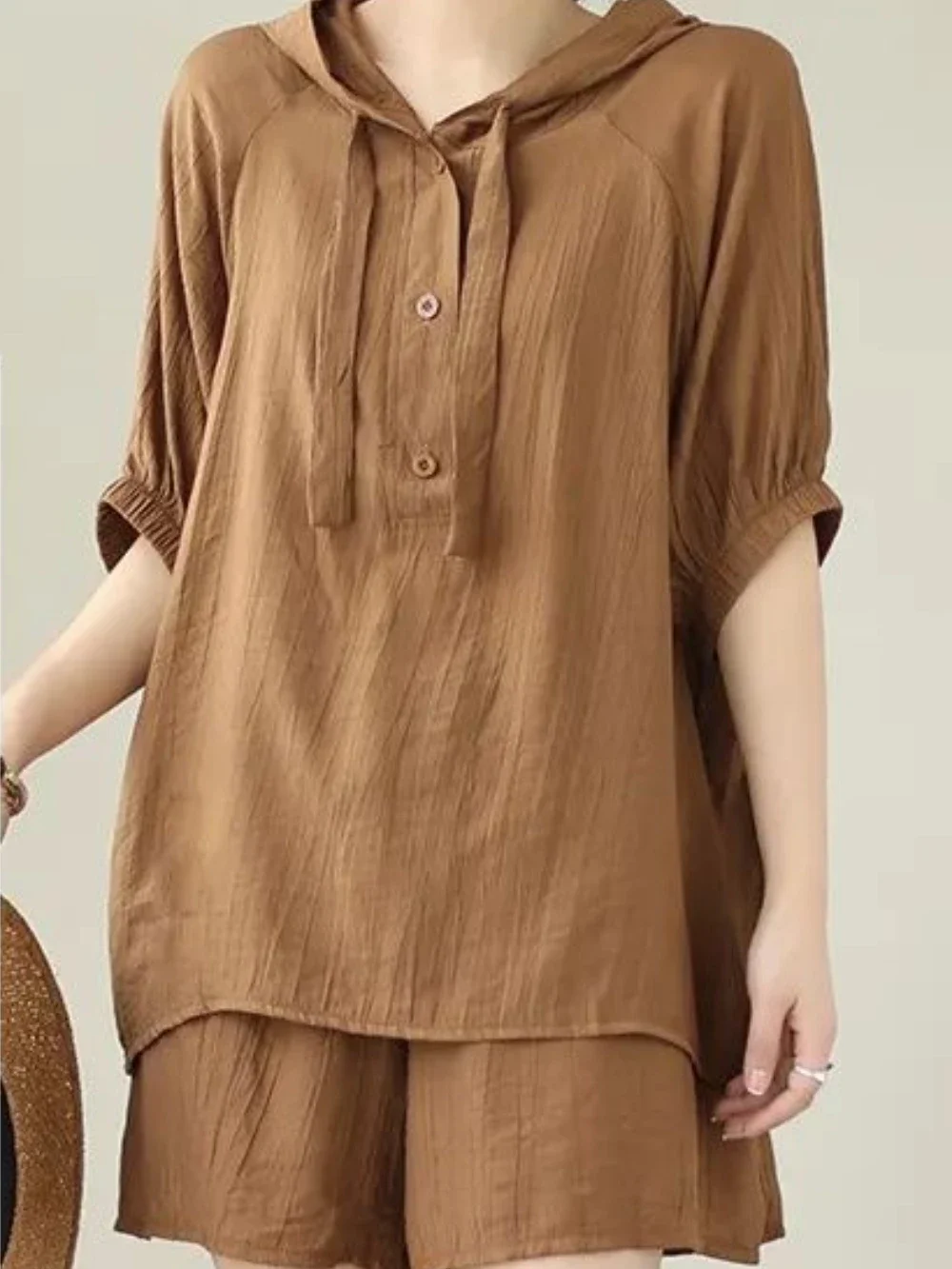 

Hoodie Vintage Clothing Cotton Women's Short Sets 2 Pieces Full Outfit New Products Ensembles Cheap Offers Luxury Female Shorts