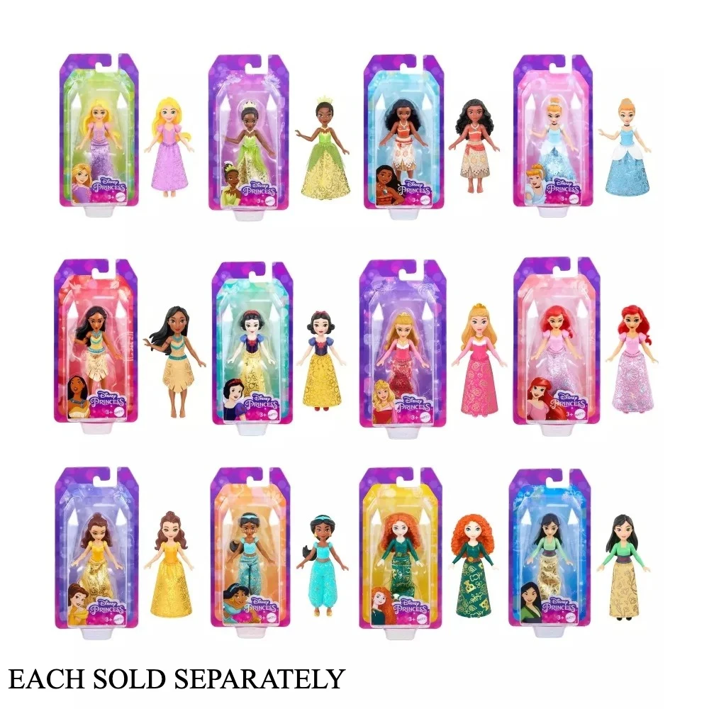 

Assorted Original Disney Princess Mini Princess POCAHONTAS Mulan Miniature Dolls for Girls Christmas Gifts HPL55 Toys