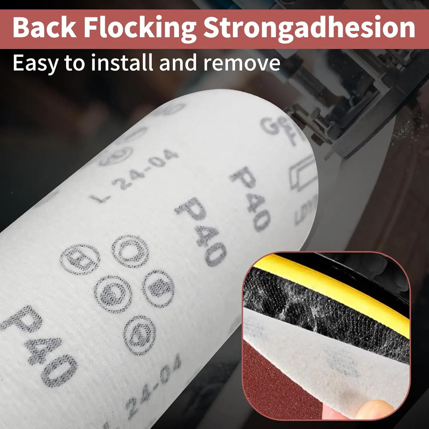 ورق صنفرة مستدير 6 بوصة غير مسامي 40-2000 ملحق تلميع حصى لأعمال النجارة المعدنية يناسب معظم المطاحن الكهربائية #4