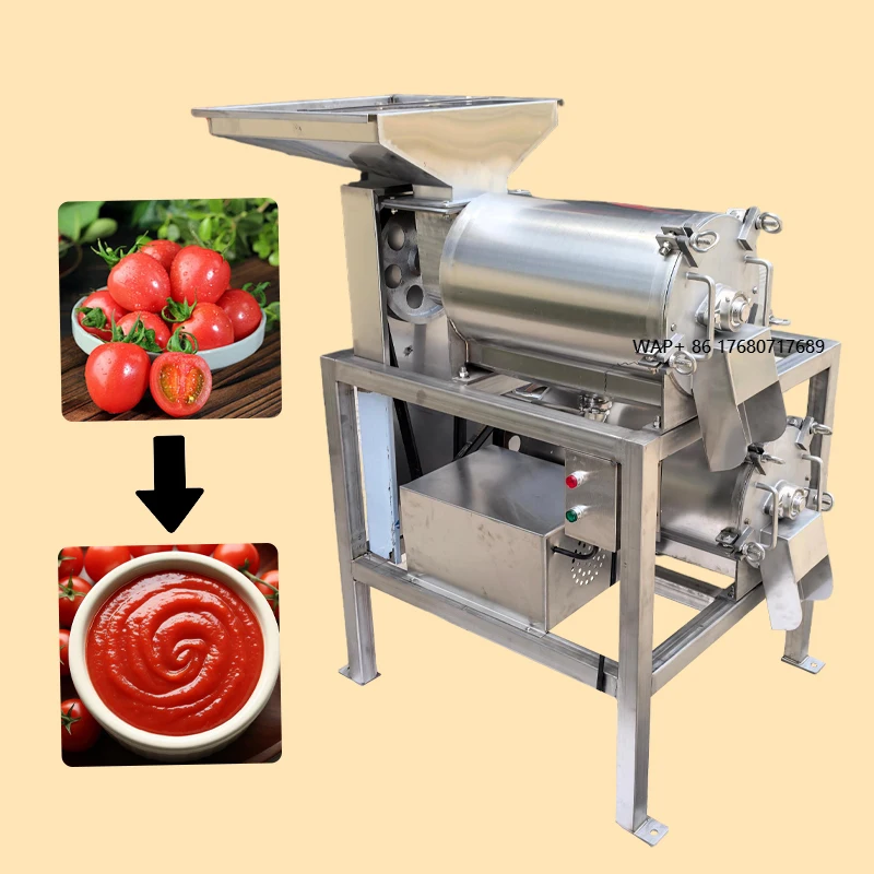 High Efficiency Dual Channel Fruit Pulper with Pulp Seed Separation for Cactus Pear & Guava Processing