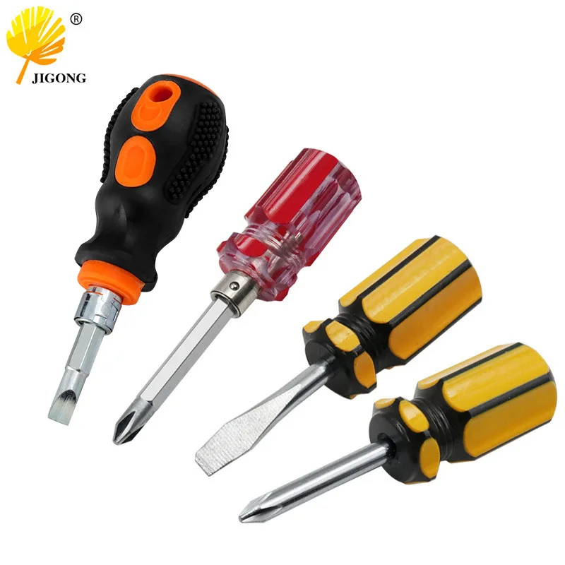Two-tone Handle Small Radish Head Mini Color Strip Screwdriver
