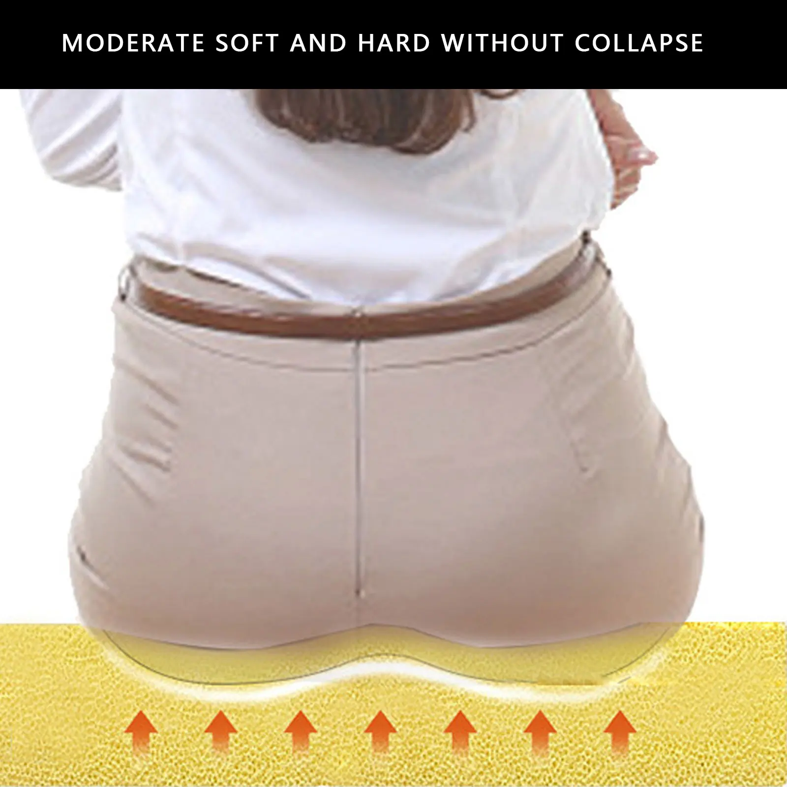 Car Seat Heightening Cushion Bevel Main Driver Single Seat Thickening Butt Cushion Heightening Mats Auto Interior Accessories