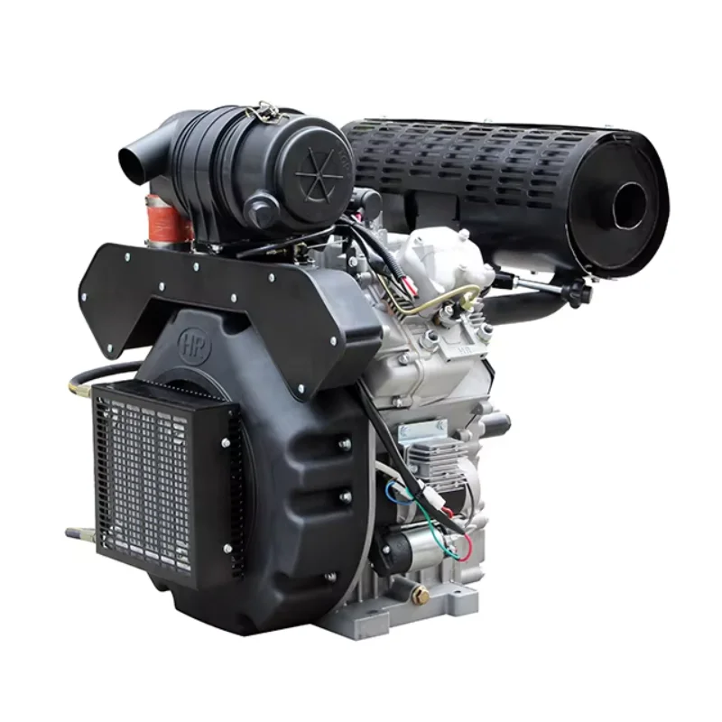 Patent Design 2V98 V Twin Air Cooled 20KW 30hp Four Stroke Diesel Engine