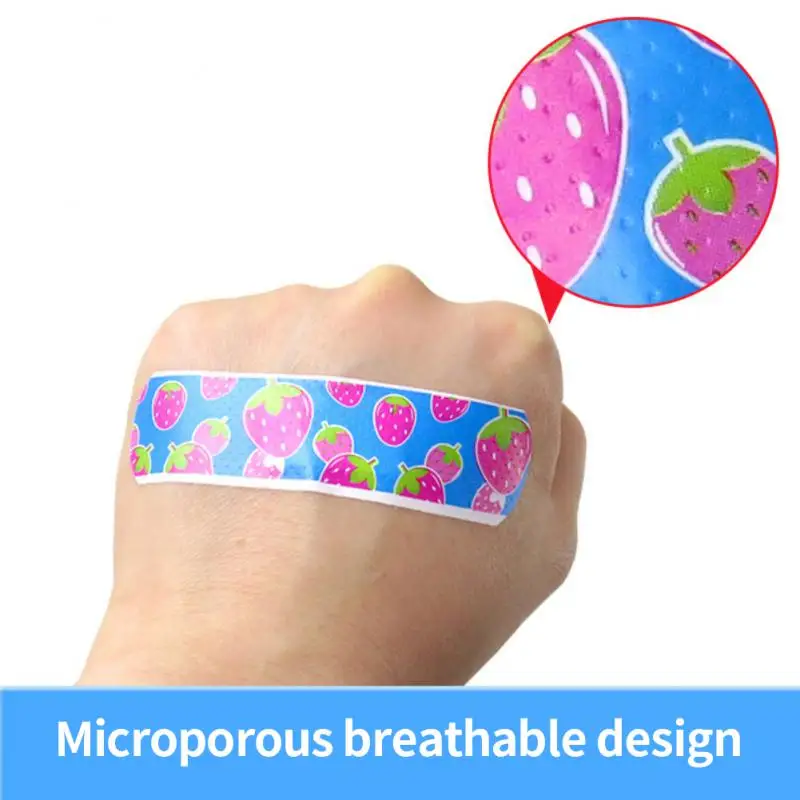 Cute Cartoon Medical Patch para crianças, Ataduras adesivas à prova d'água ferida, Primeiro Band Aid respirável à prova de poeira, 120pcs