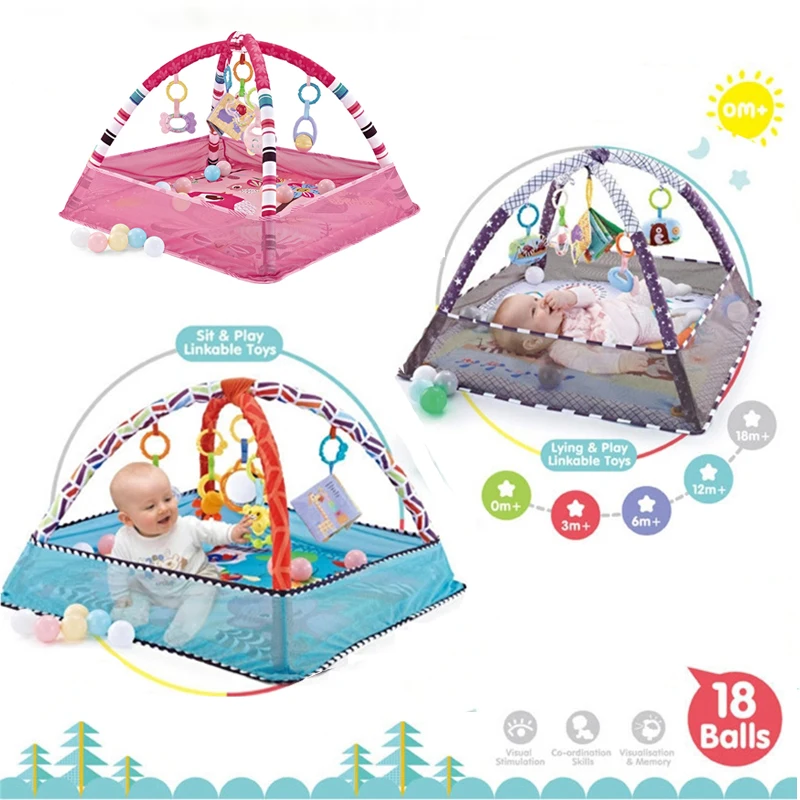 

Baby Fitness Frame Crawling Game Blanket Multifunctional Educational Mat Fence Crawling Blanket Infant Rug Enlightenment Toys